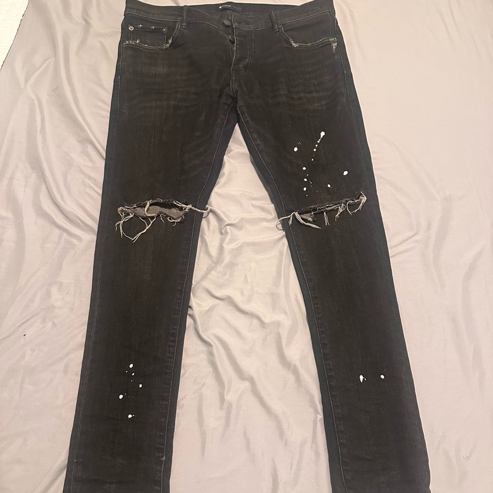 Purple jeans